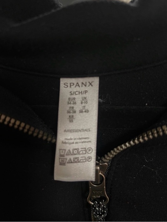 SPANX Black Half-Zip Pullover Sweatshirt - Picture 4 of 4